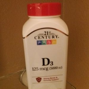 360 Count D3 - 125 mcg (5000 IU) NEW